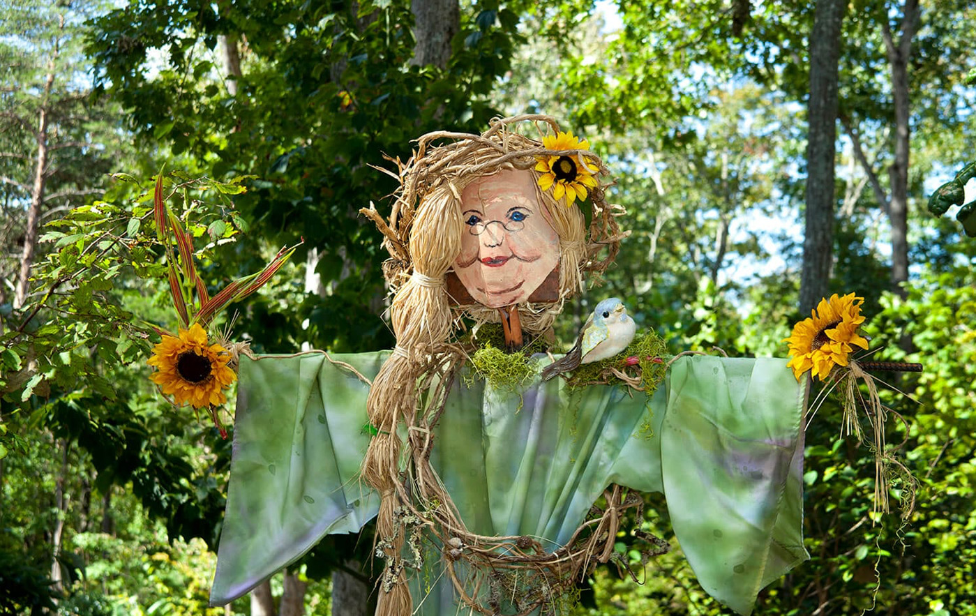 Atlanta Botanical Garden Scarecrows In The Gainesville Garden